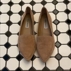 Steve Madden Feather Women's Brown Suede Loafers